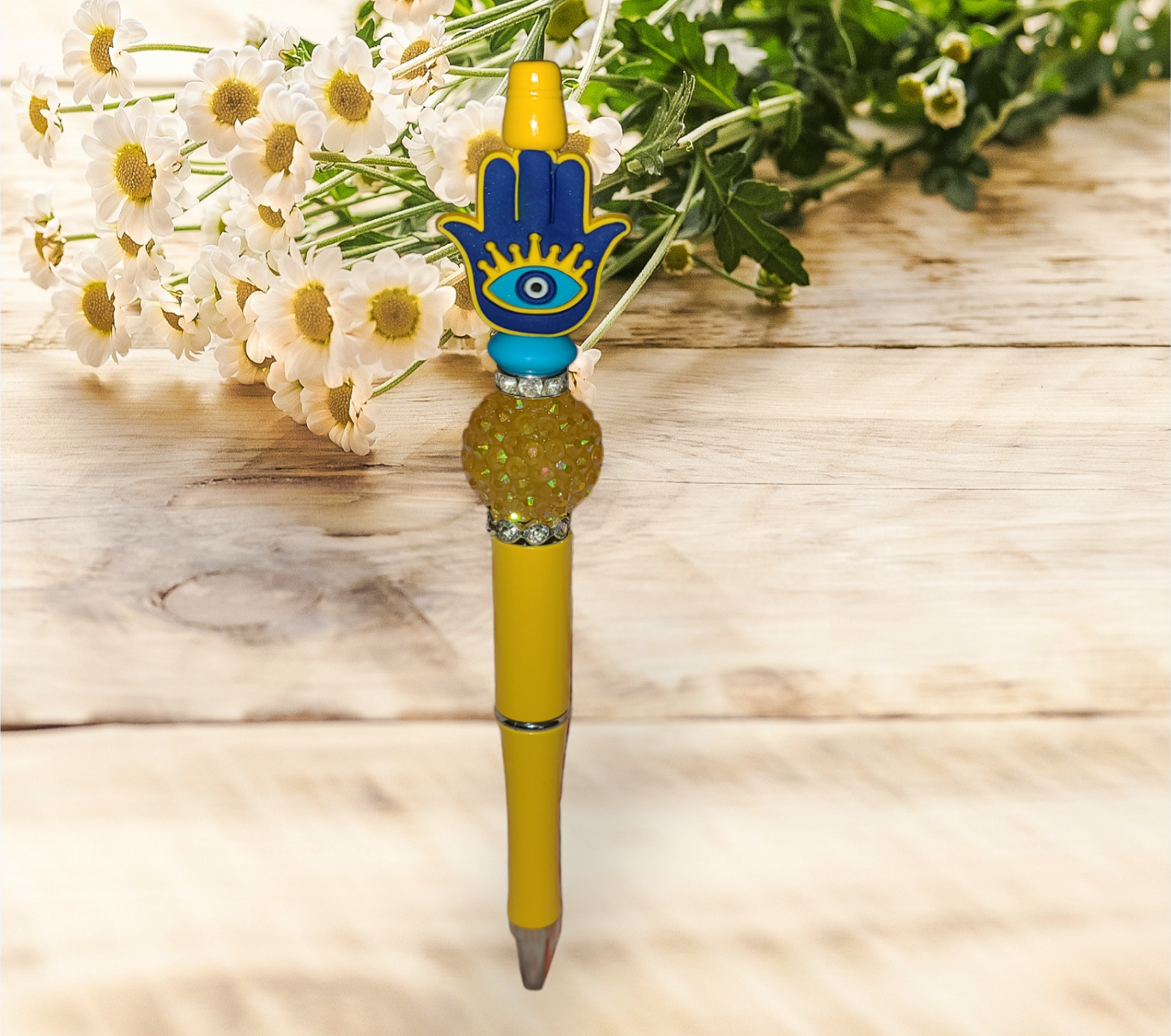 Hasma Hand Beaded Pen #2 - Pretty Things Created
