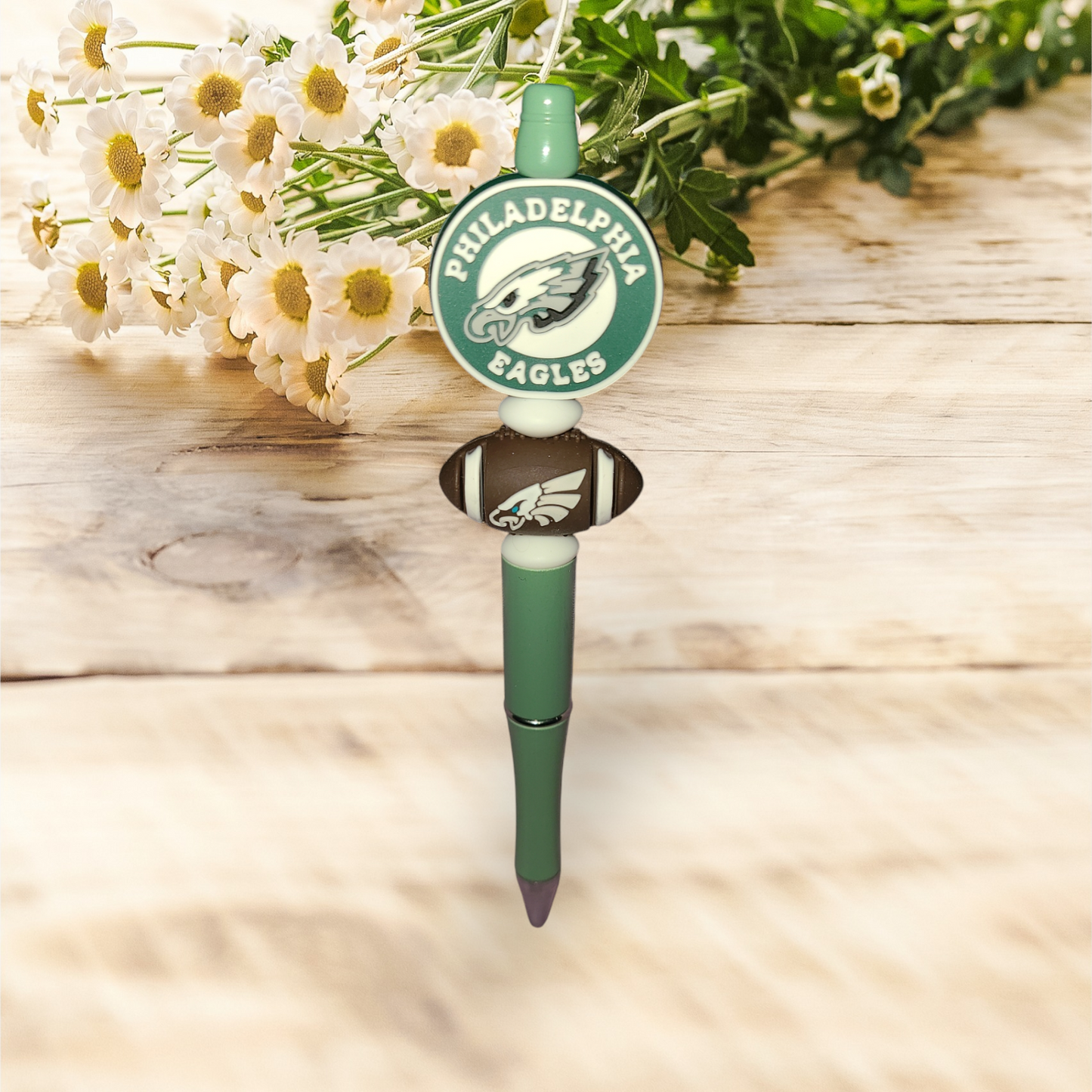 NFL Philly Eagles Beaded Pen