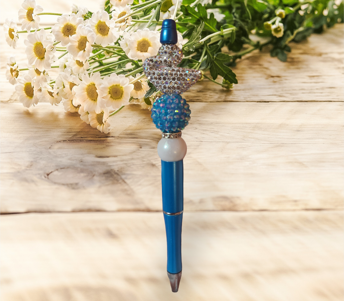 Swans Beaded Pen - Pretty Things Created