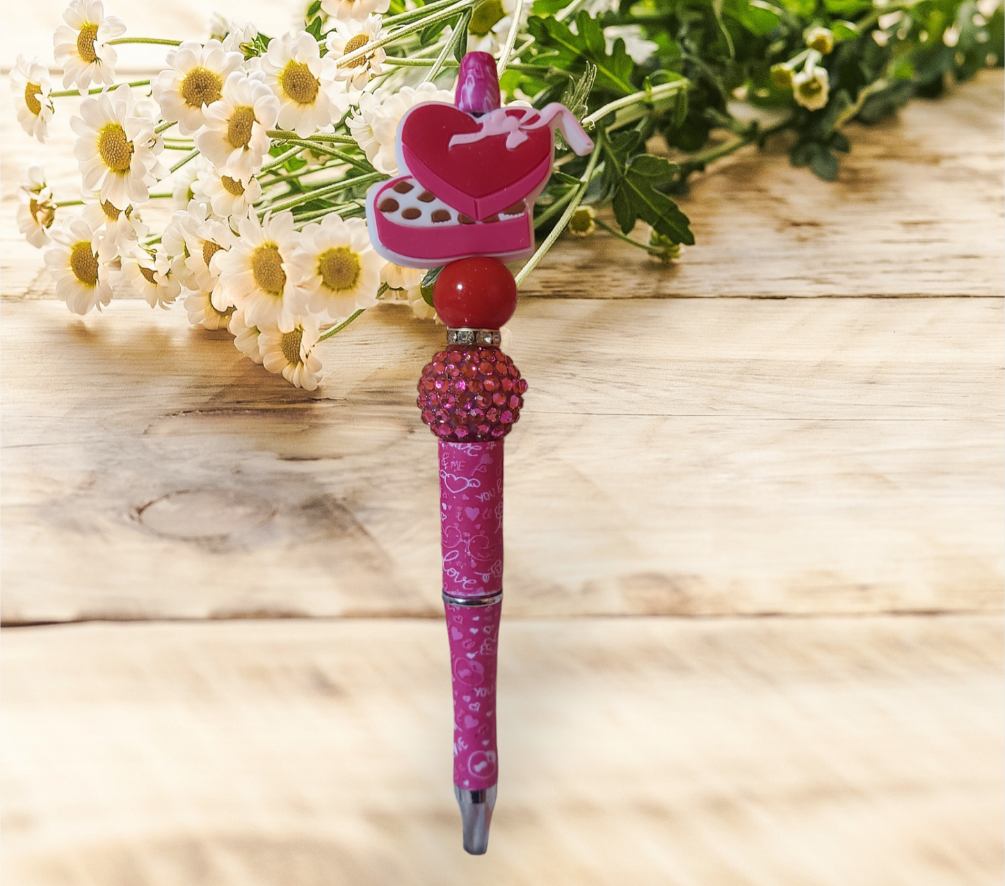 Valentine Beaded Pens #1 - Pretty Things Created