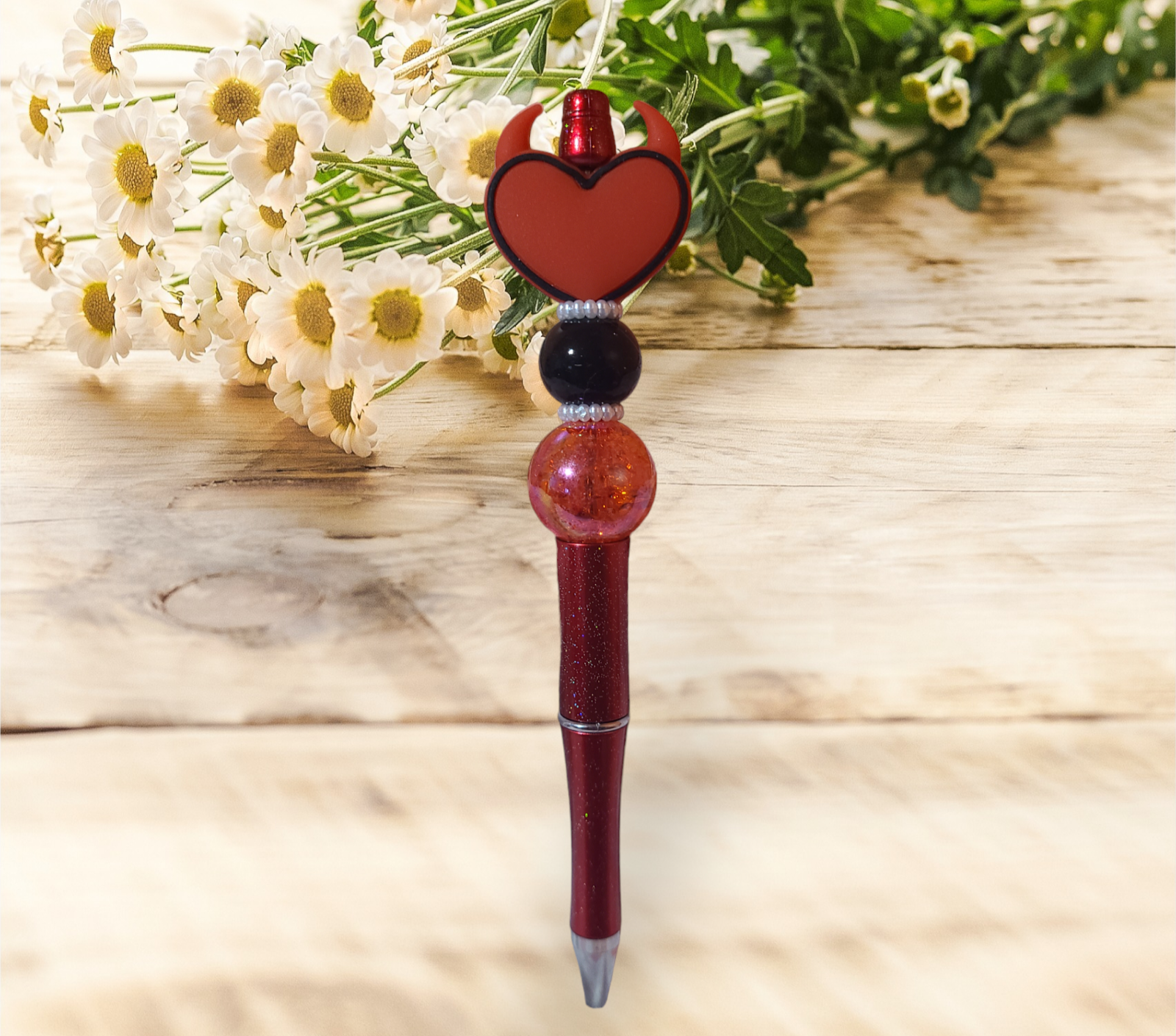 Valentine Beaded Pens #1 - Pretty Things Created