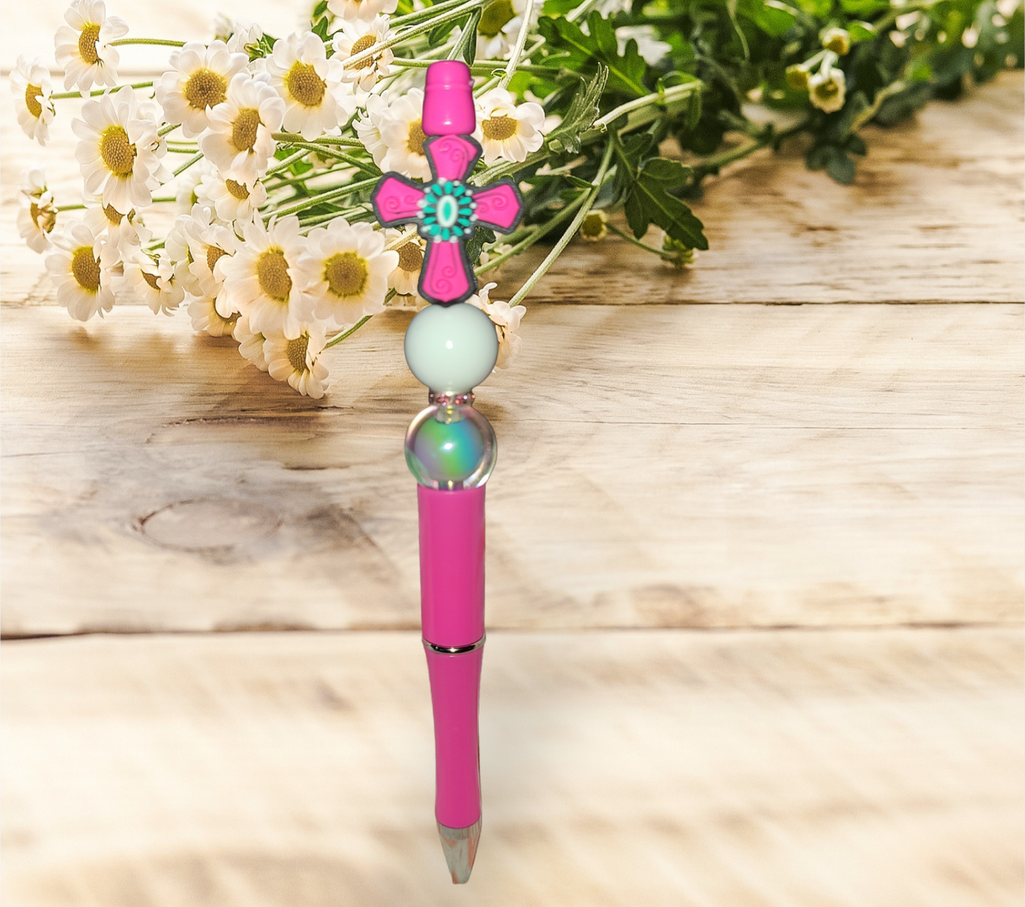 Cross Beaded Pen - Pretty Things Created