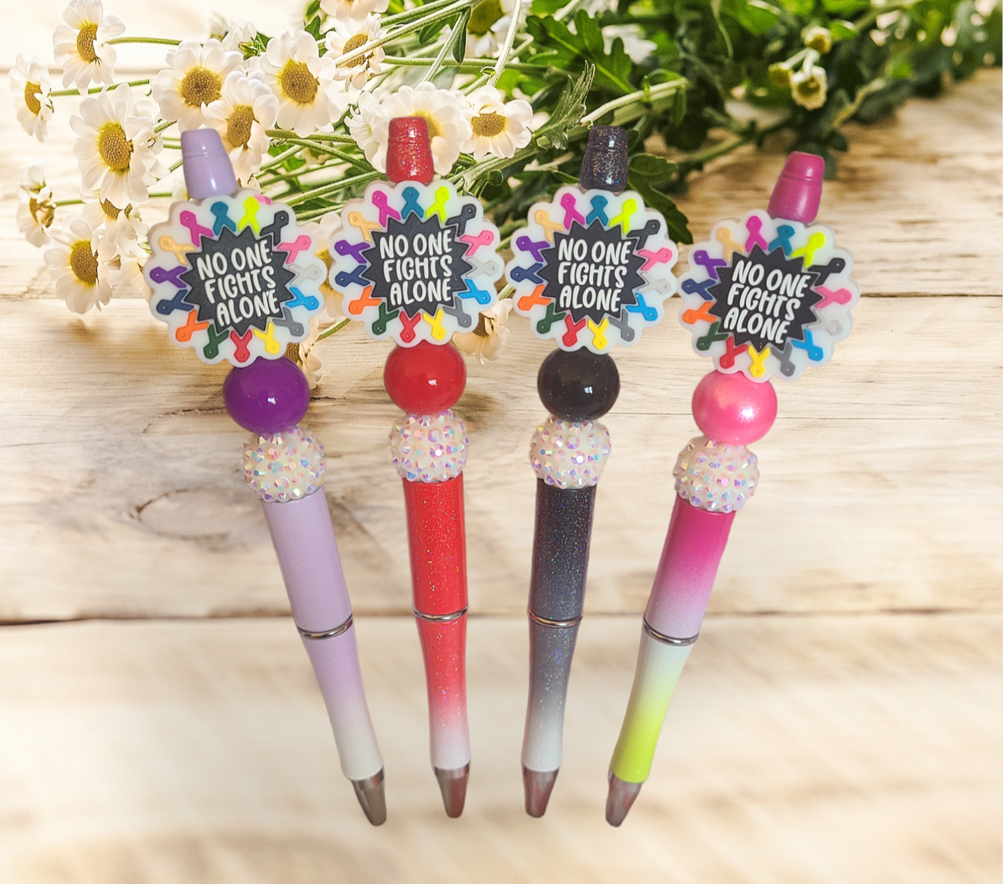 No One Fights Alone Beaded Pen - Pretty Things Created