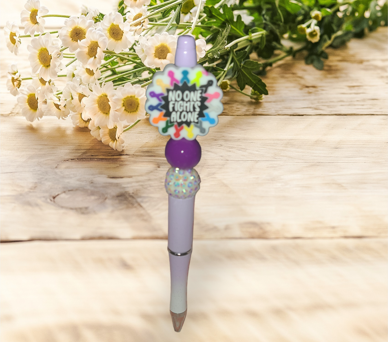 No One Fights Alone Beaded Pen - Pretty Things Created