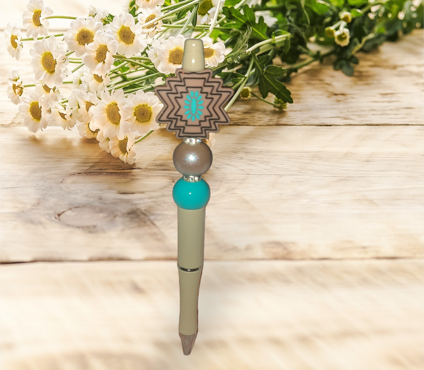 Aztec Beaded Pen - Pretty Things Created