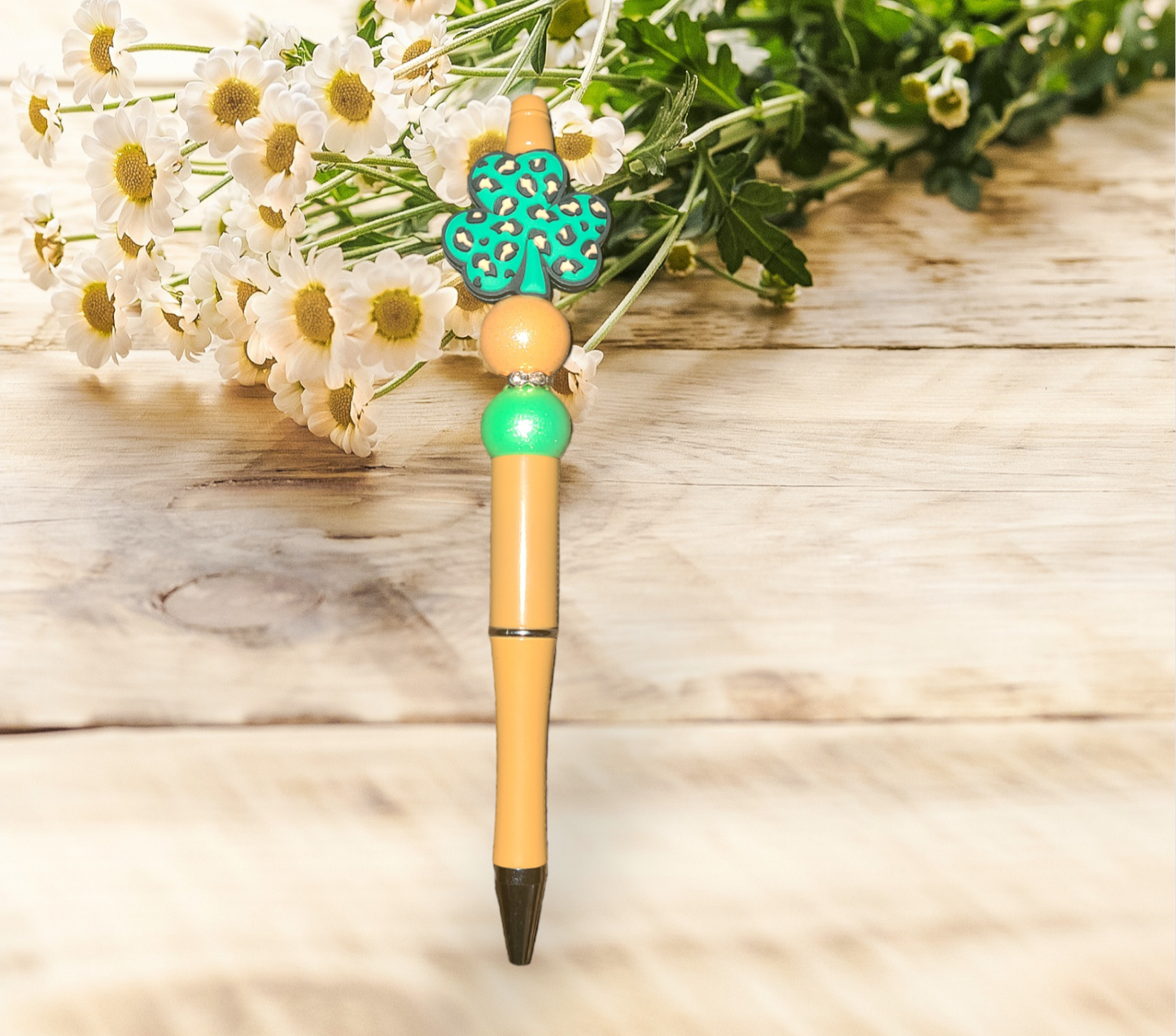 Lucky Clover Beaded Pen - Pretty Things Created