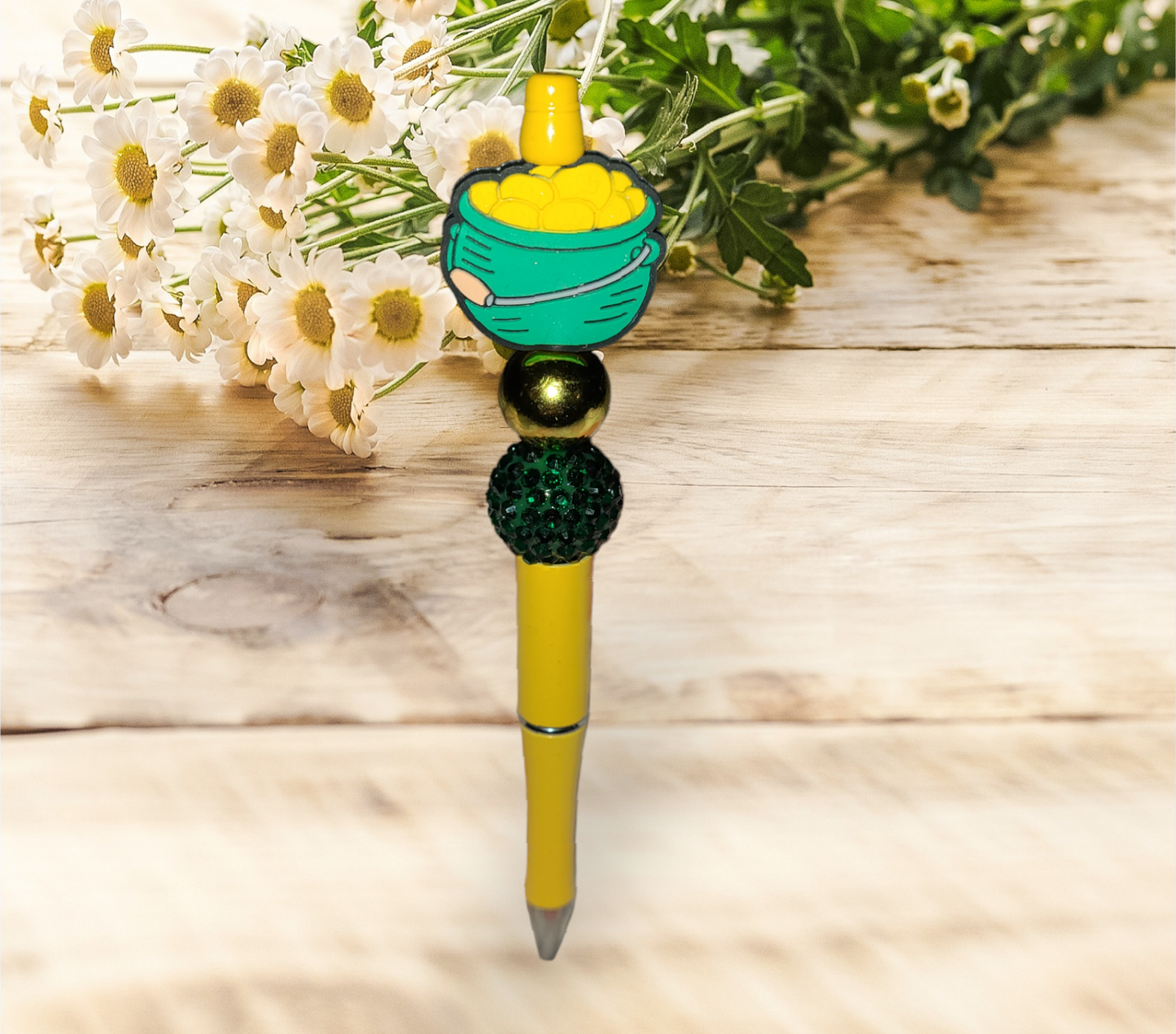 St Patrick Beaded Pen #1 - Pretty Things Created