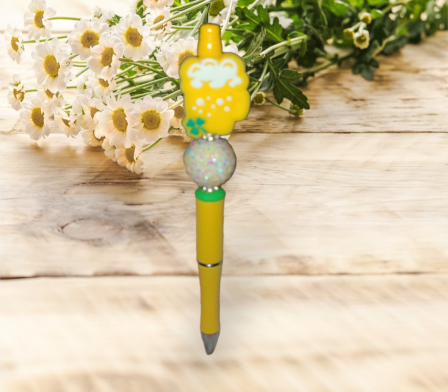 St Patrick Beaded Pen #1 - Pretty Things Created