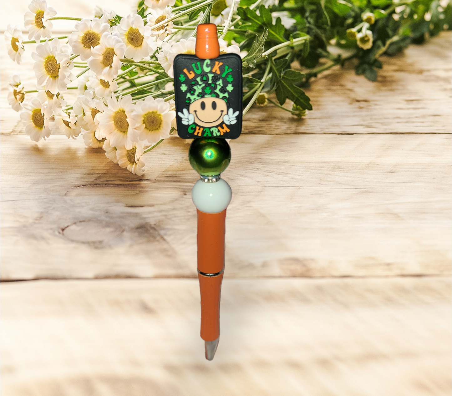 St Patrick Beaded Pen #2 - Pretty Things Created