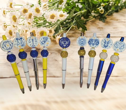 Zodiac Beaded Pens - Pretty Things Created