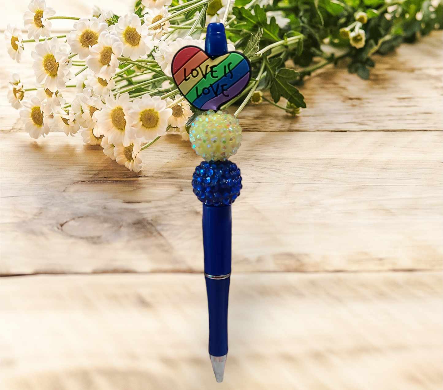 Love Is Love Beaded Pen #1 - Pretty Things Created