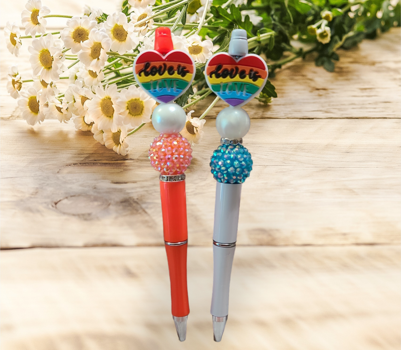 Love Is Love Beaded Pen #2 - Pretty Things Created