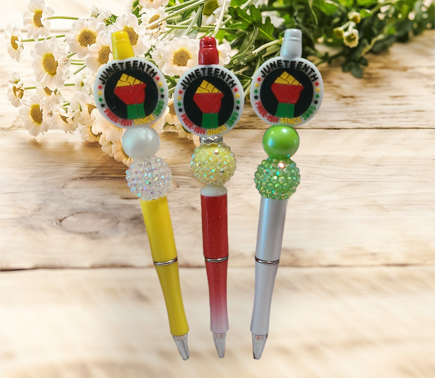 Juneteenth Beaded Pen #2 - Pretty Things Created