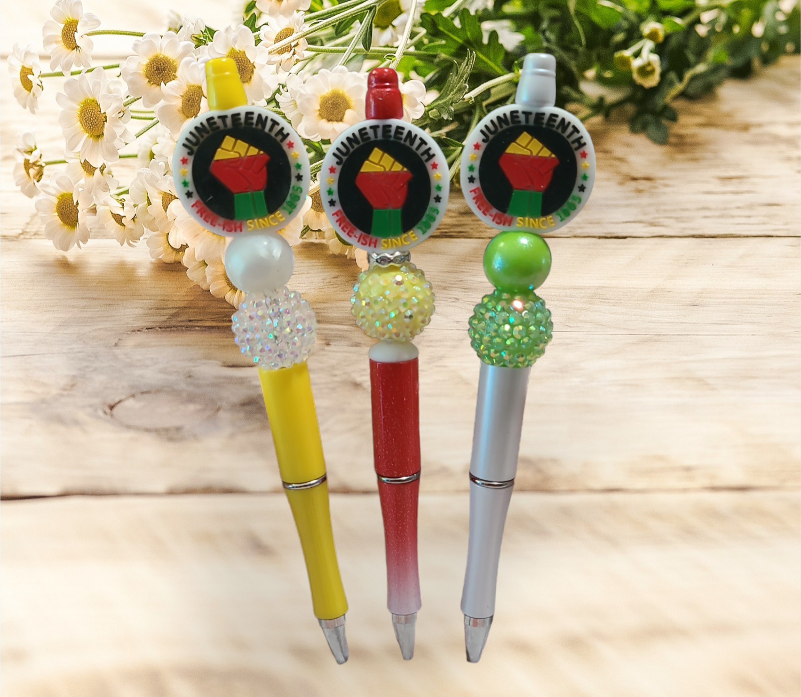 Juneteenth Beaded Pen #2 - Pretty Things Created