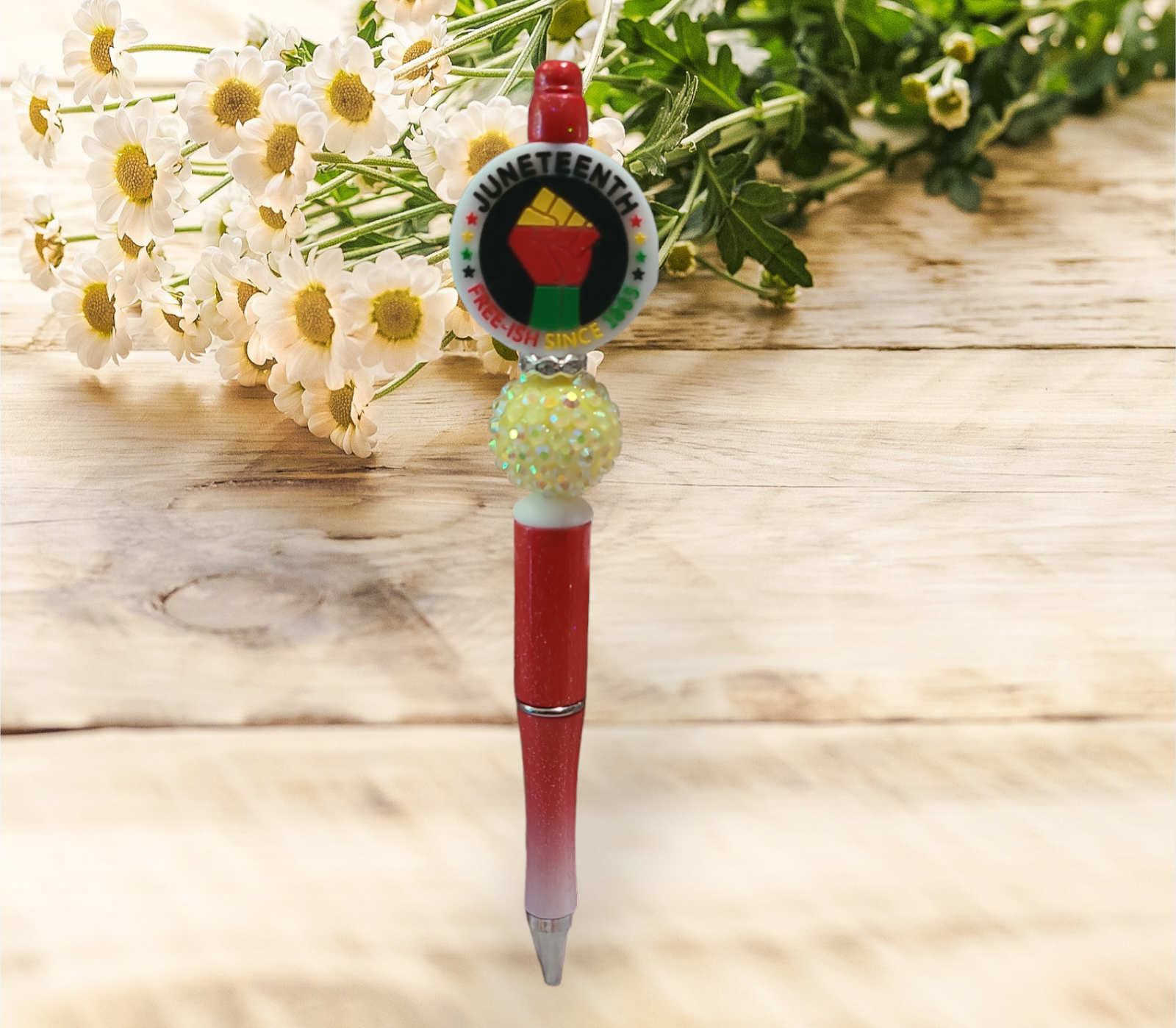 Juneteenth Beaded Pen #2 - Pretty Things Created