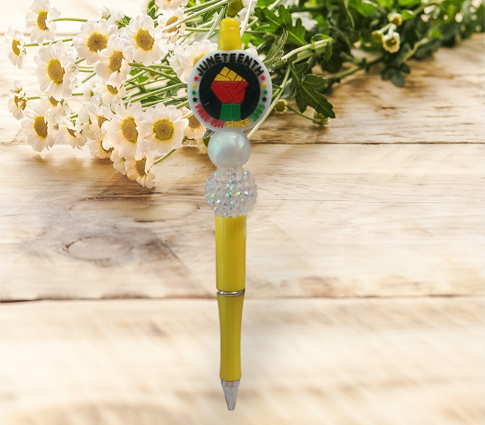 Juneteenth Beaded Pen #2 - Pretty Things Created