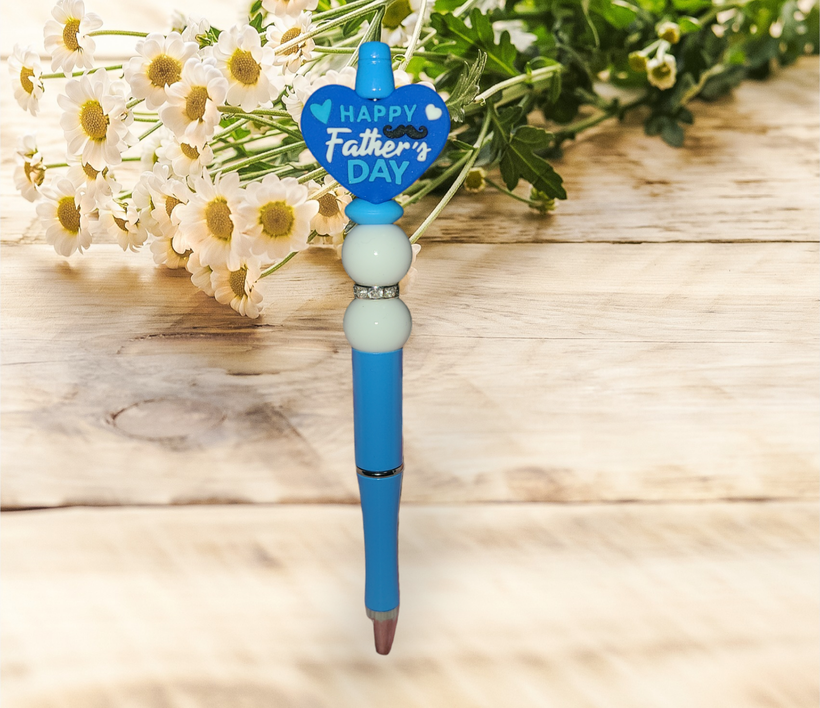 Happy Father's Day Beaded Pen - Pretty Things Created