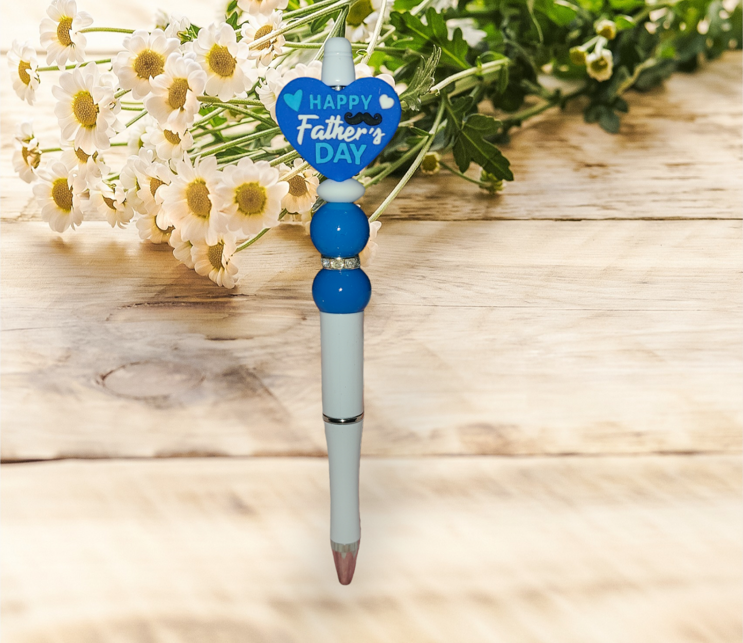 Happy Father's Day Beaded Pen - Pretty Things Created