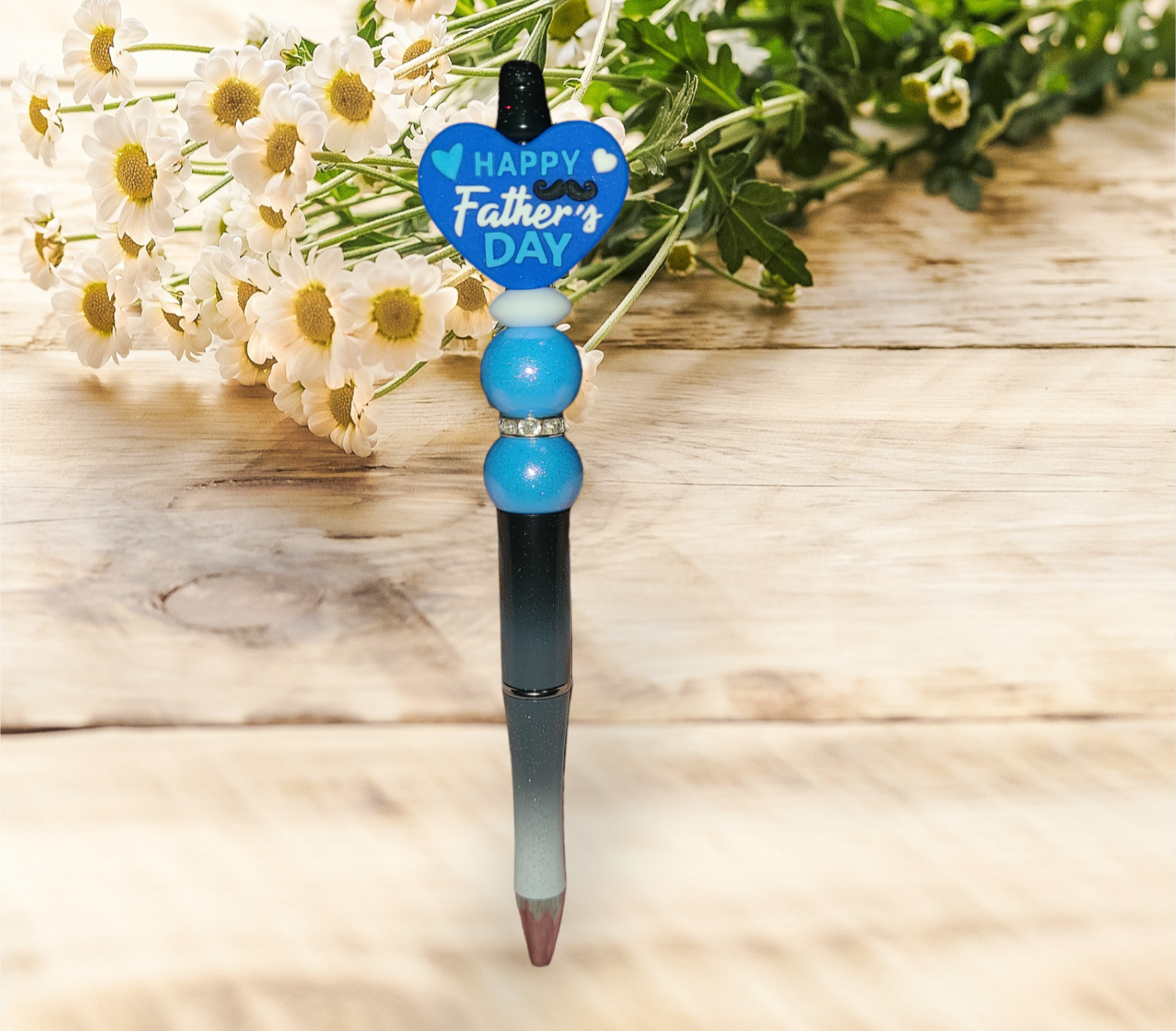 Happy Father's Day Beaded Pen - Pretty Things Created