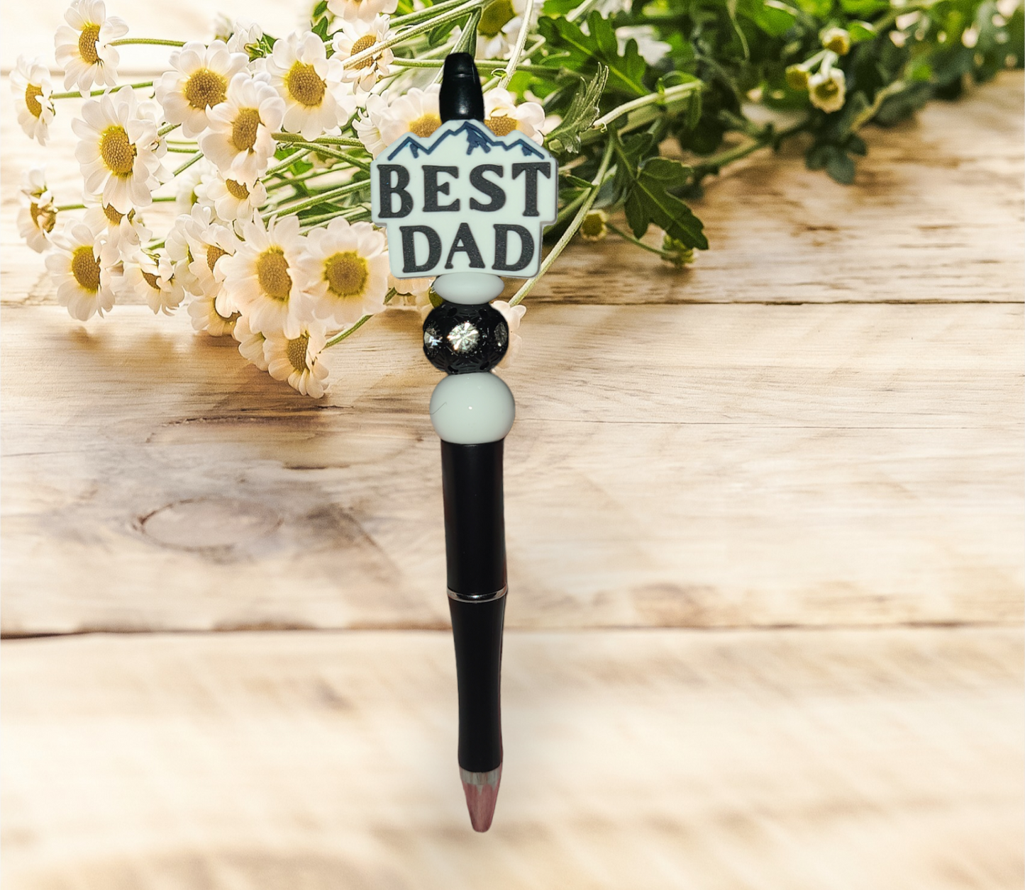 Best Dad Beaded Pen - Pretty Things Created