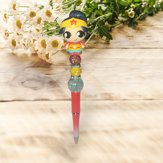 Wonder Woman Doorable Beaded Pen