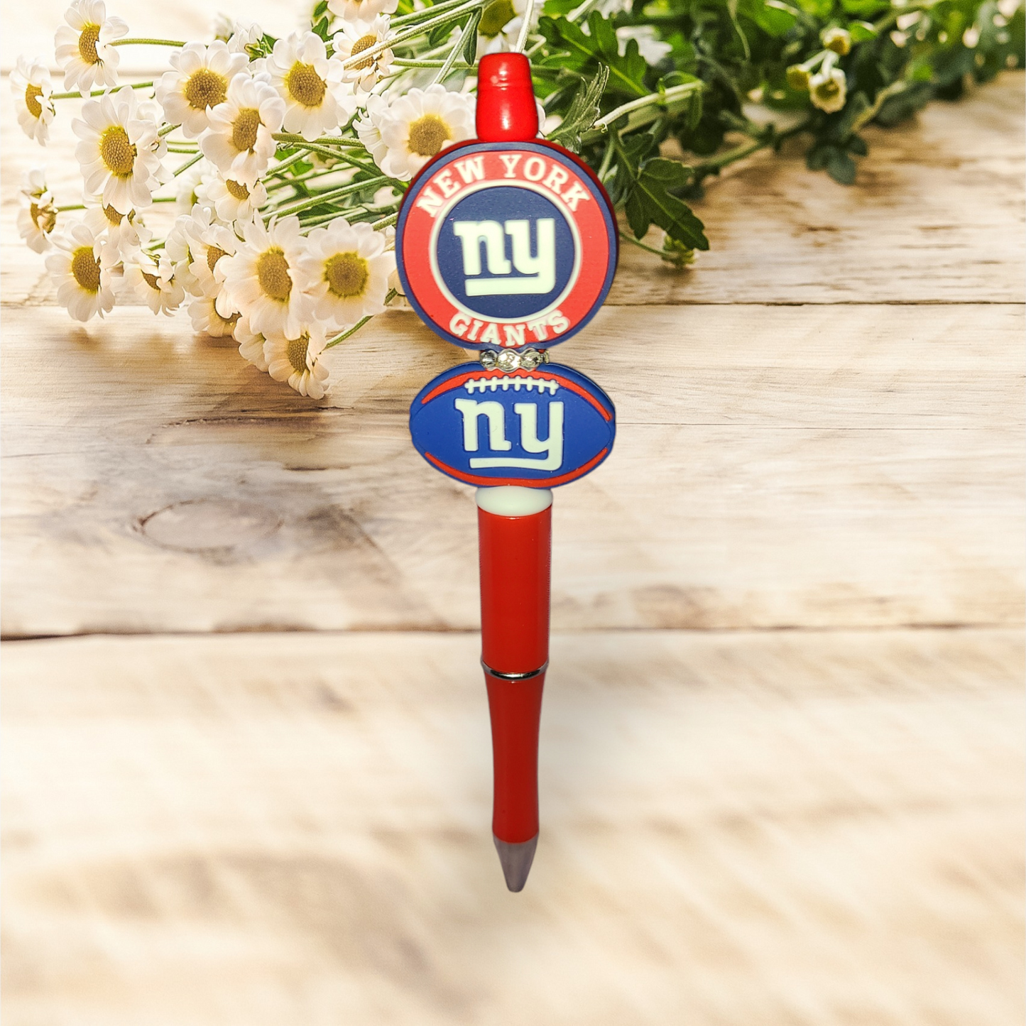 NFL N.Y. Giants Beaded Pen