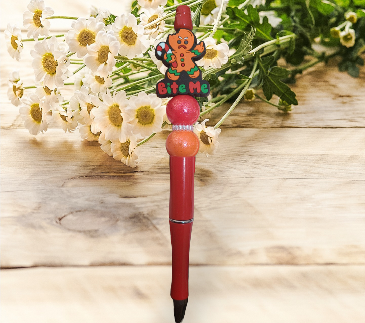 Christmas Beaded Pen - Pretty Things Created