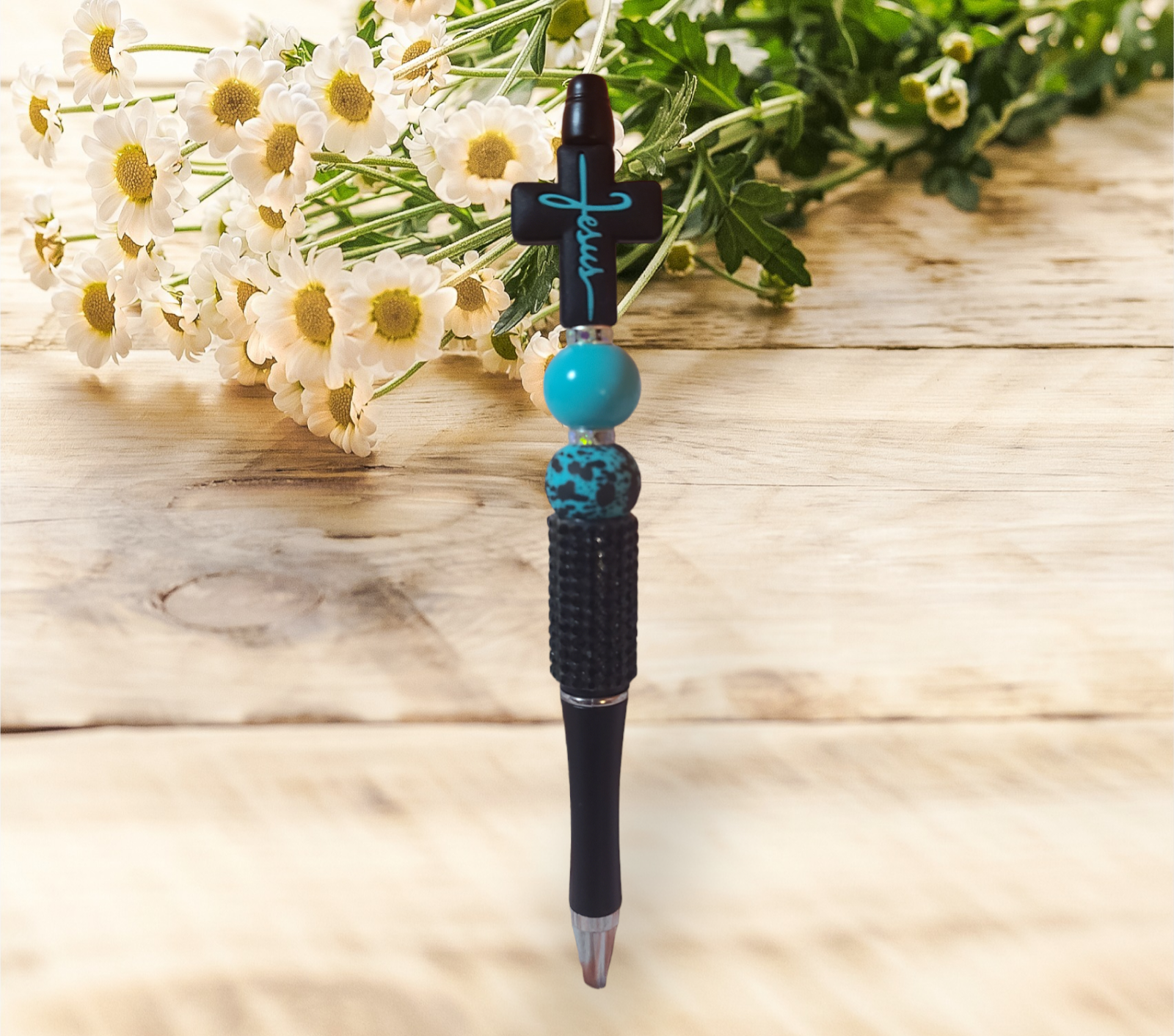 Faith Bling Beaded Pen - Pretty Things Created