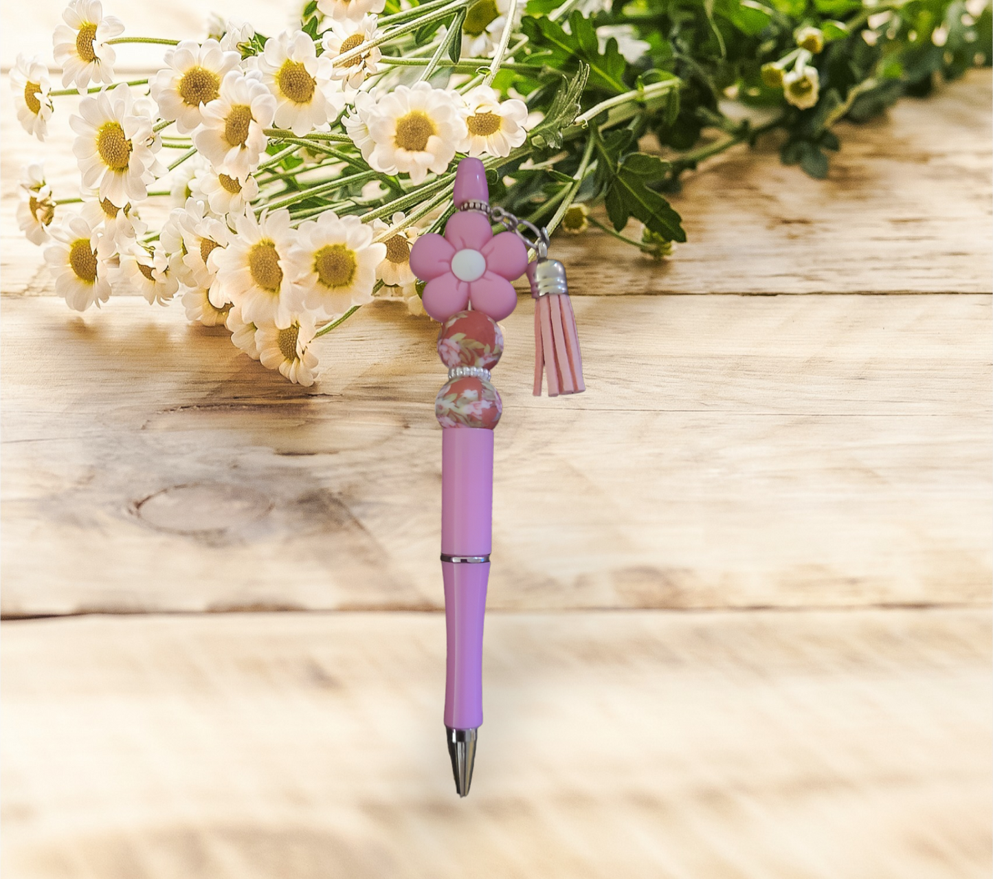 Flower Beaded Pen - Pretty Things Created