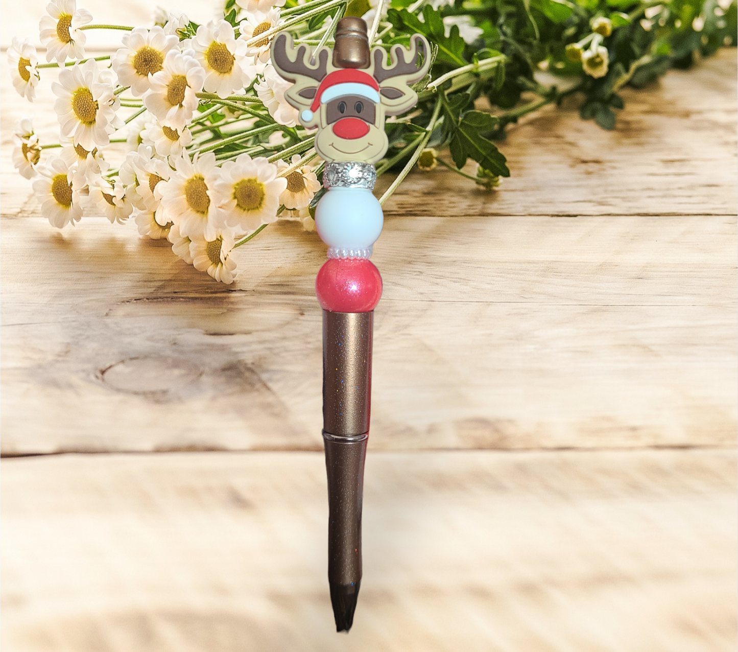 Christmas Beaded Pen - Pretty Things Created