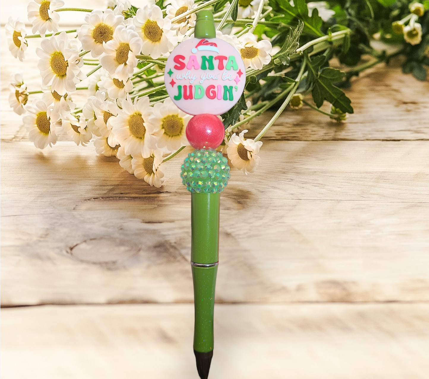 Christmas Beaded Pen - Pretty Things Created