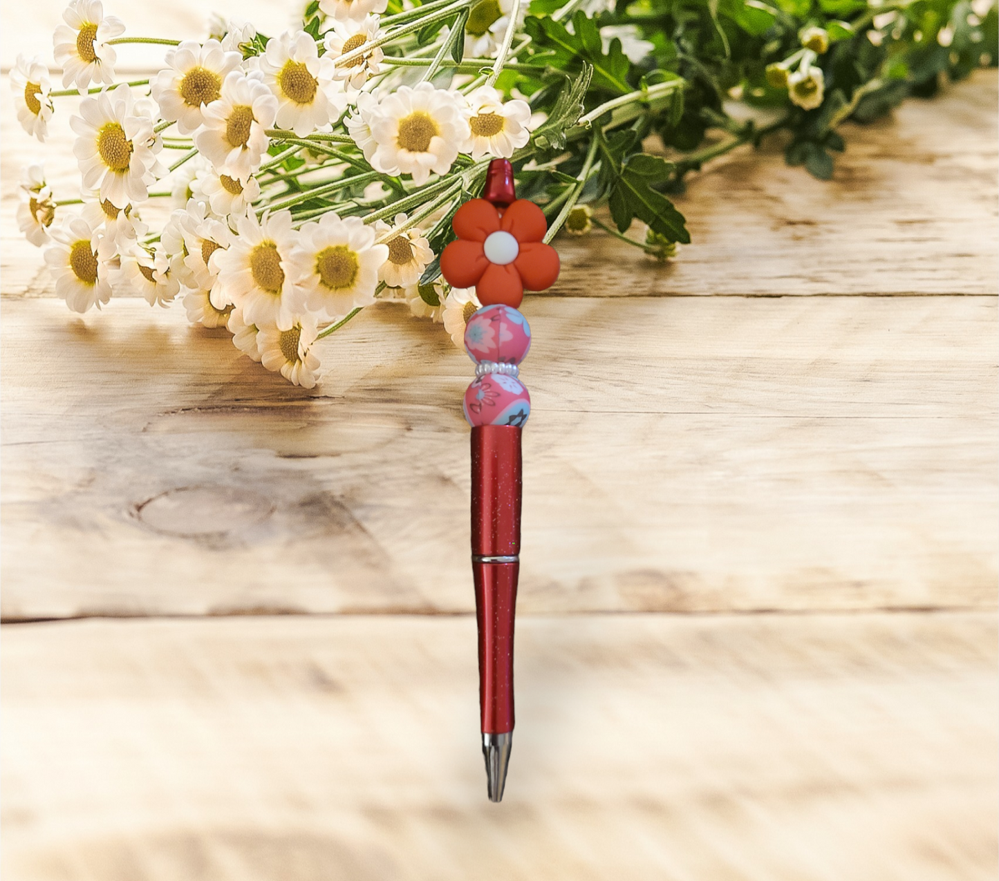 Flower Beaded Pen - Pretty Things Created