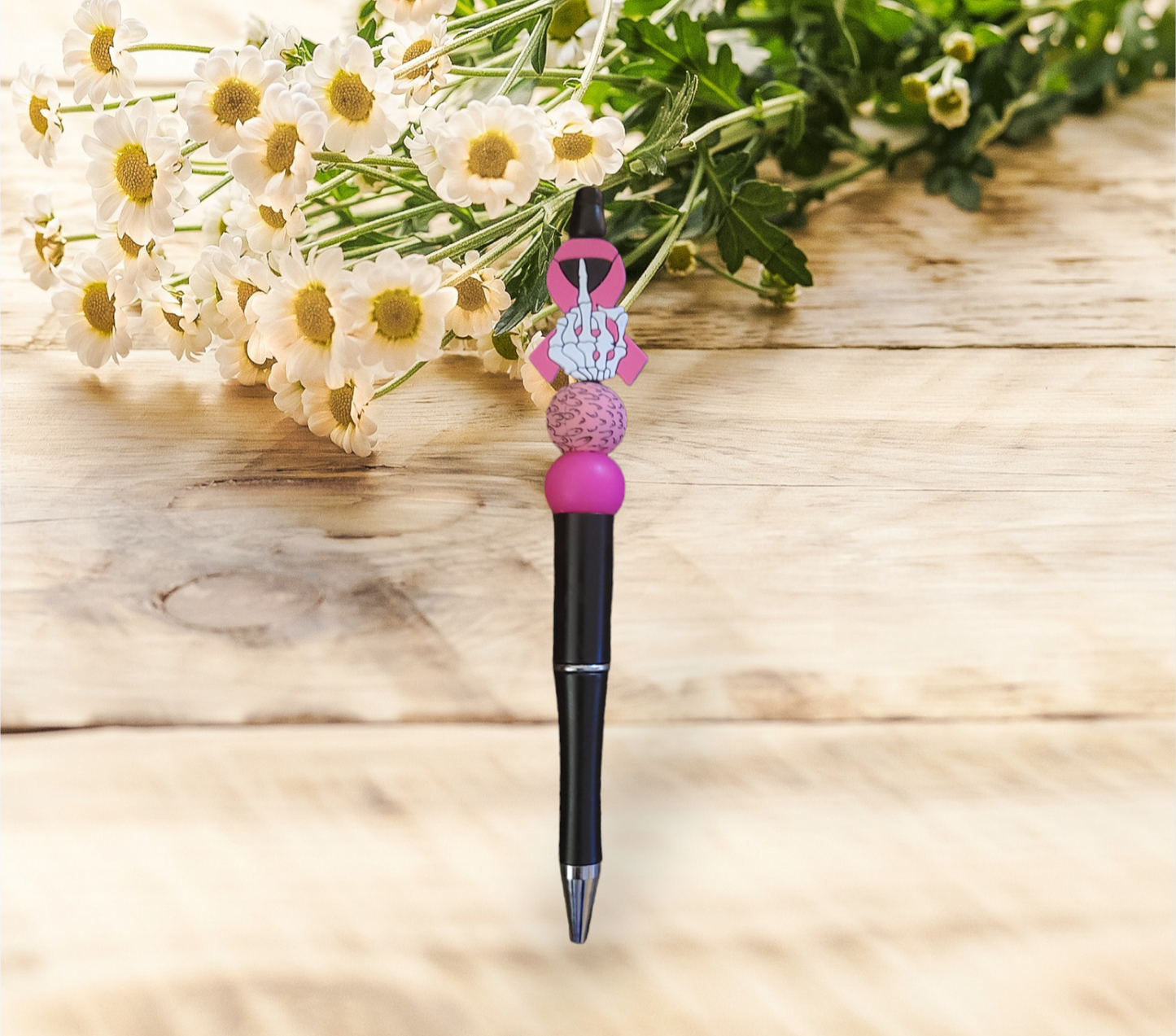 F*ck Cancer Beaded Pen - Pretty Things Created