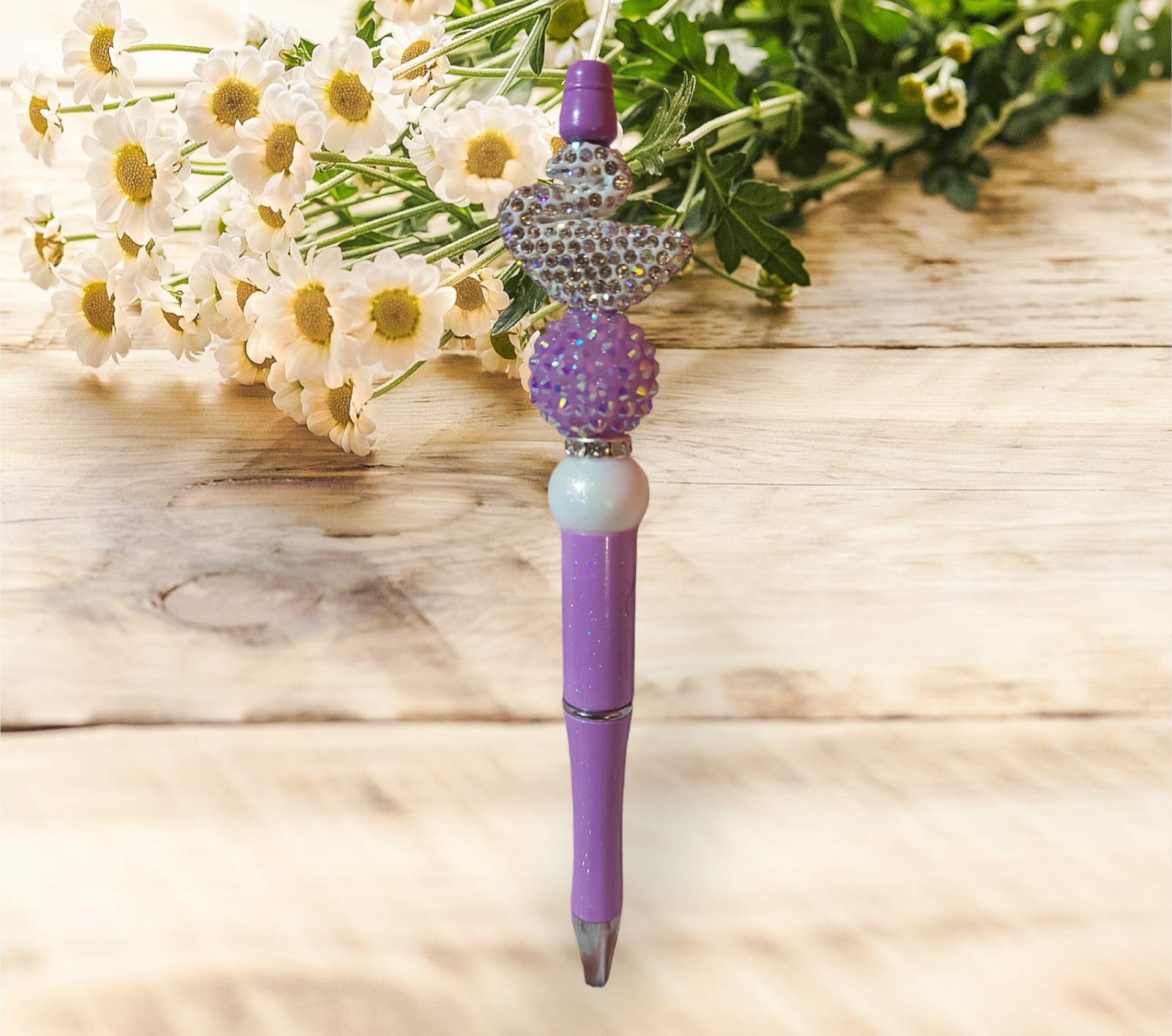 Swans Beaded Pen - Pretty Things Created