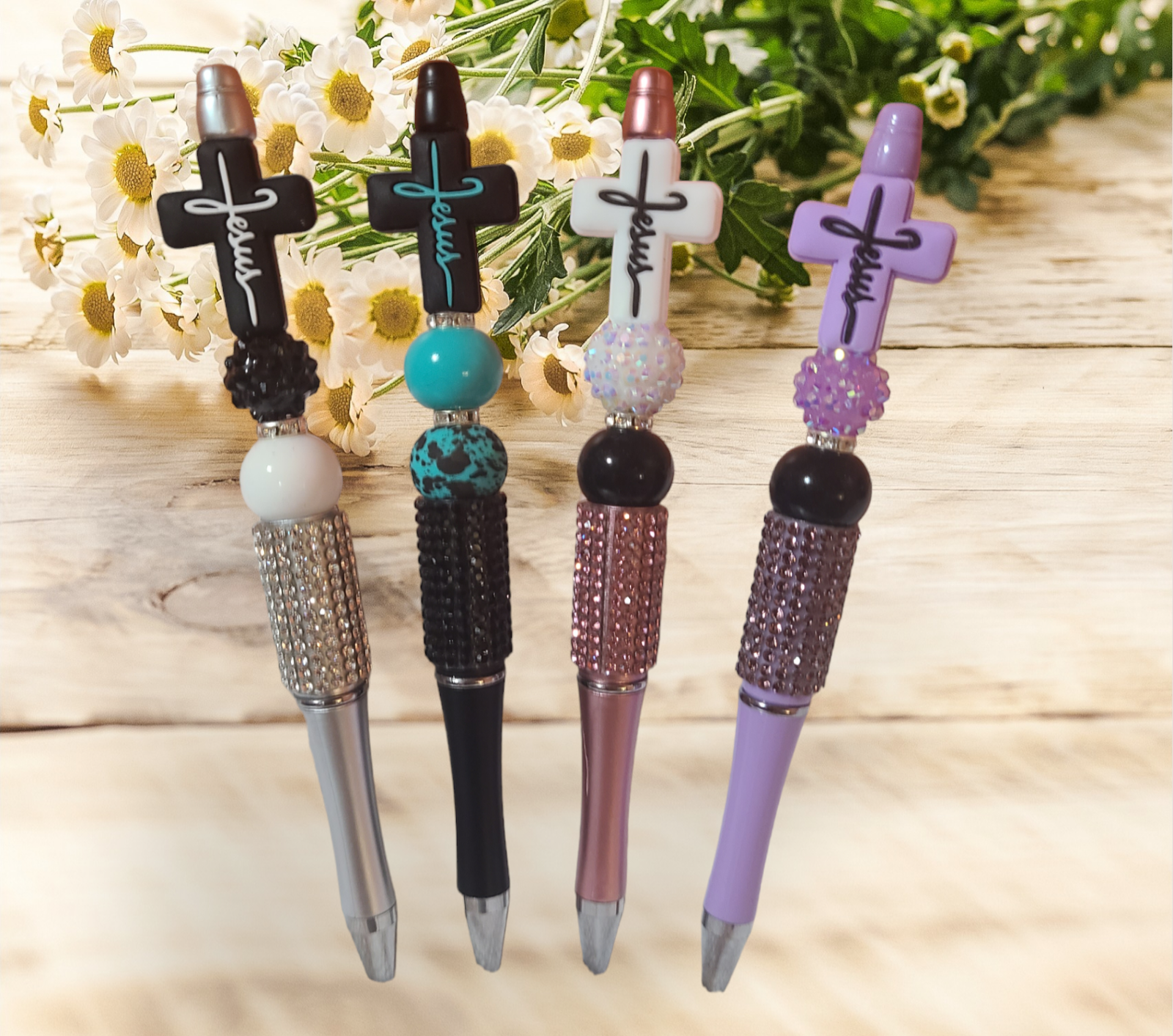 Faith Bling Beaded Pen - Pretty Things Created